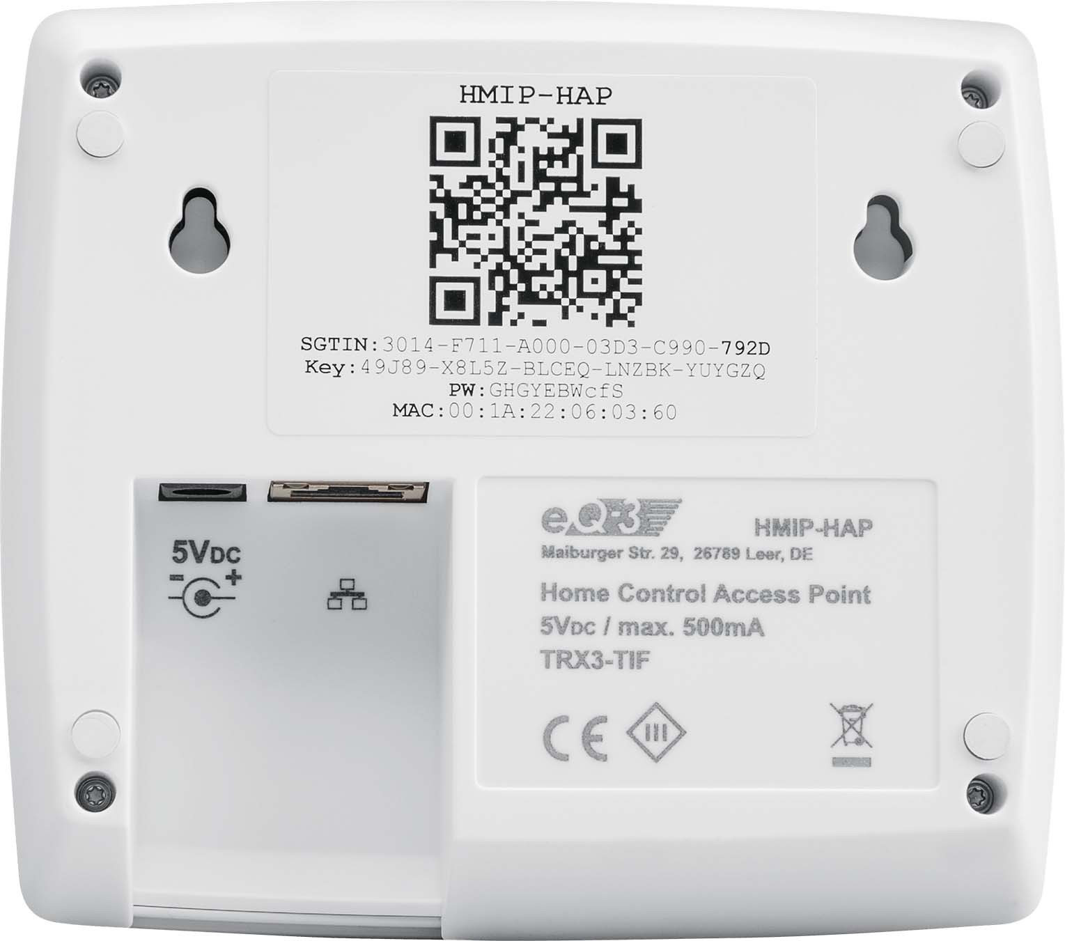 619543-7_HmIP-Access-Point-H_140887 jpg - Produktbild Rückseite 619543-7_HmIP-Access-Point-H_140887 jpg - Produktbild Rückseite